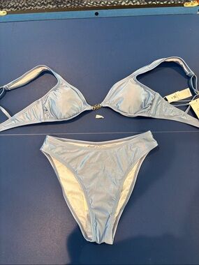 Cupshe Light Blue Women's Bikini Set